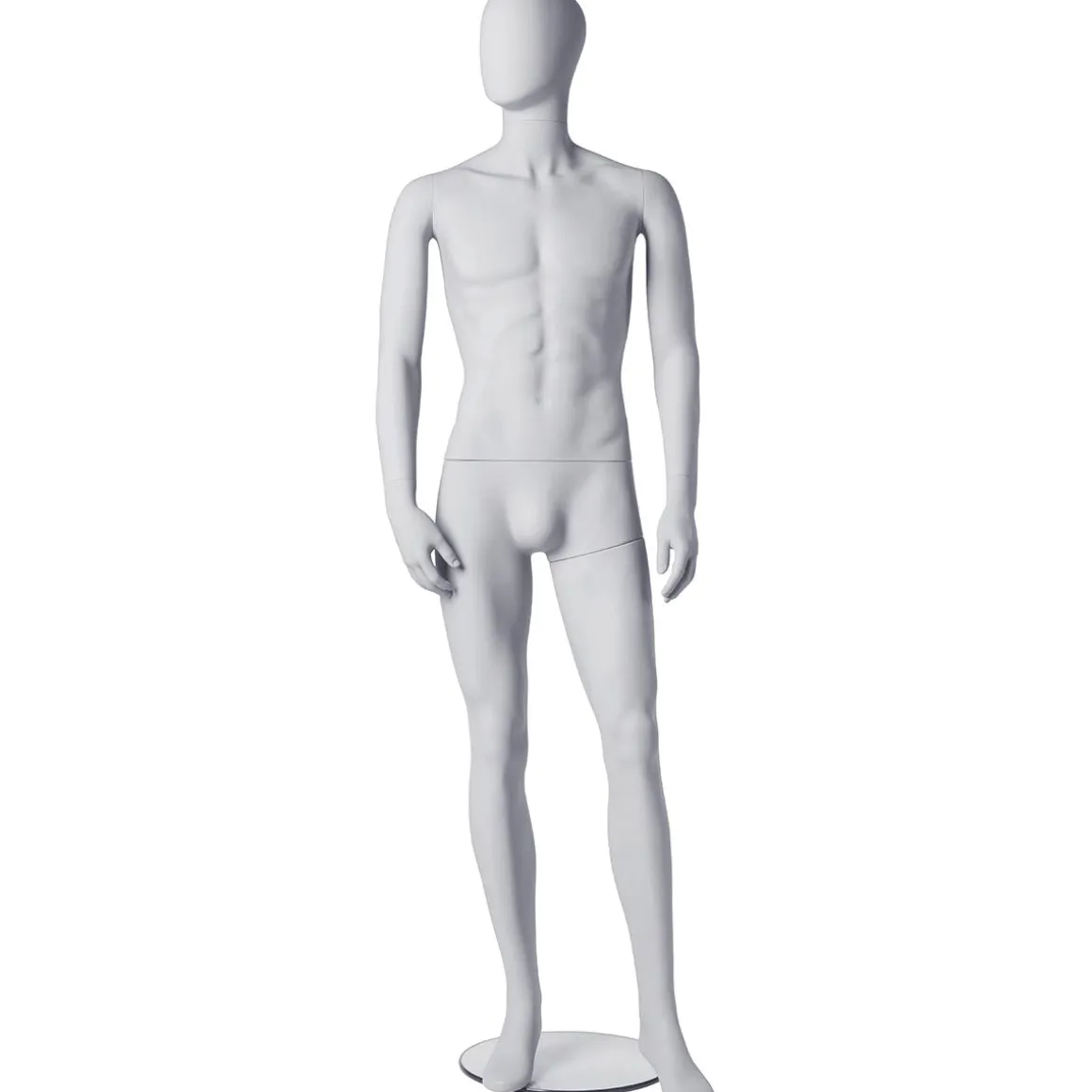 Maniquí De Caballero De Pie Blanco Mate
