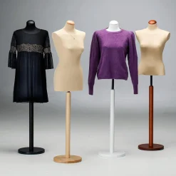 Maniquí De Costura De Mujer, Busto De 72 Cm, Color Crudo/roble Claro