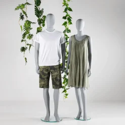Maniquí De Señora Gris Sólido