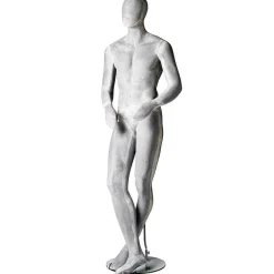 Maniquí Hombre ESCULTURA Pierna Cruzada Hormigón Óptico