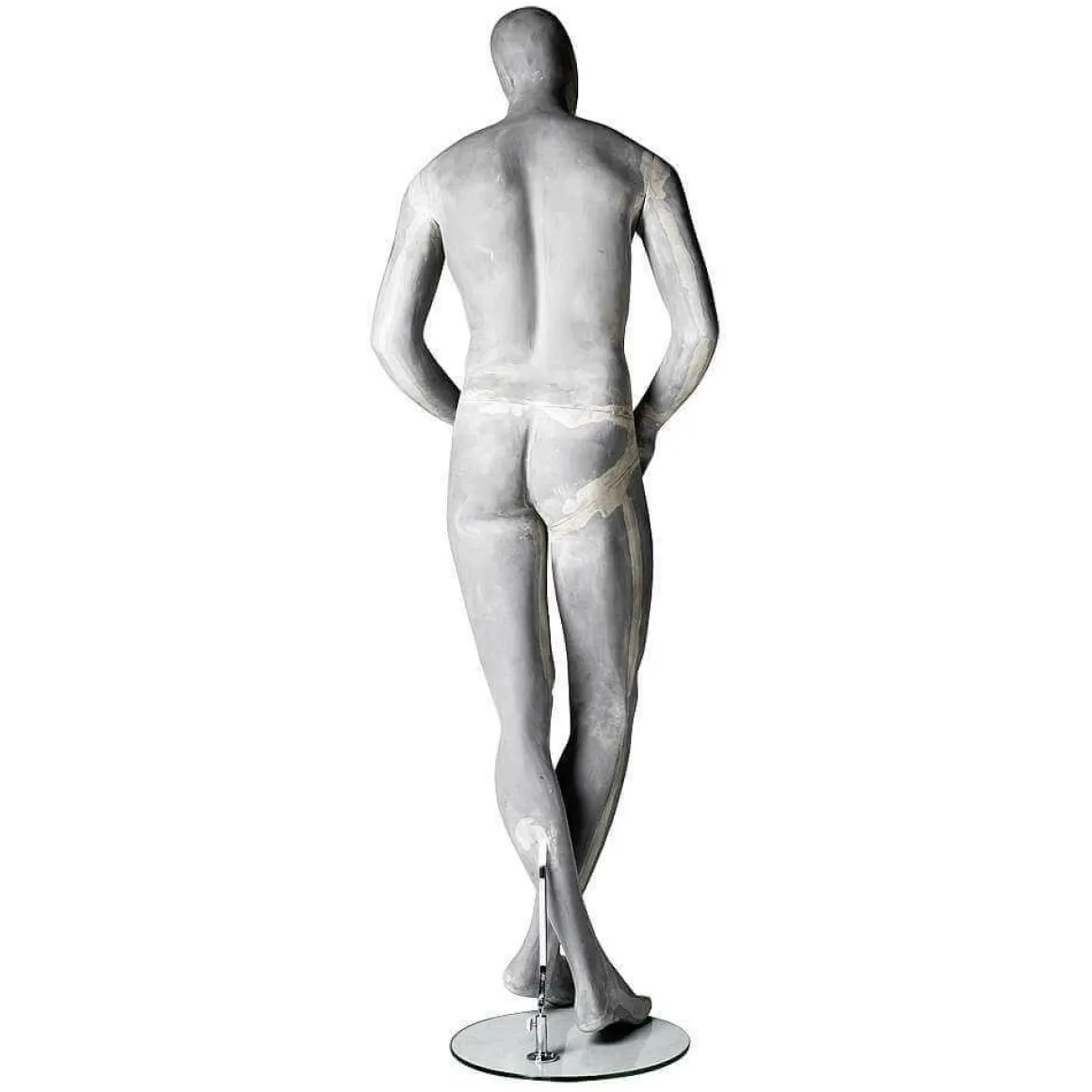 Maniquí Hombre ESCULTURA Pierna Cruzada Hormigón Óptico