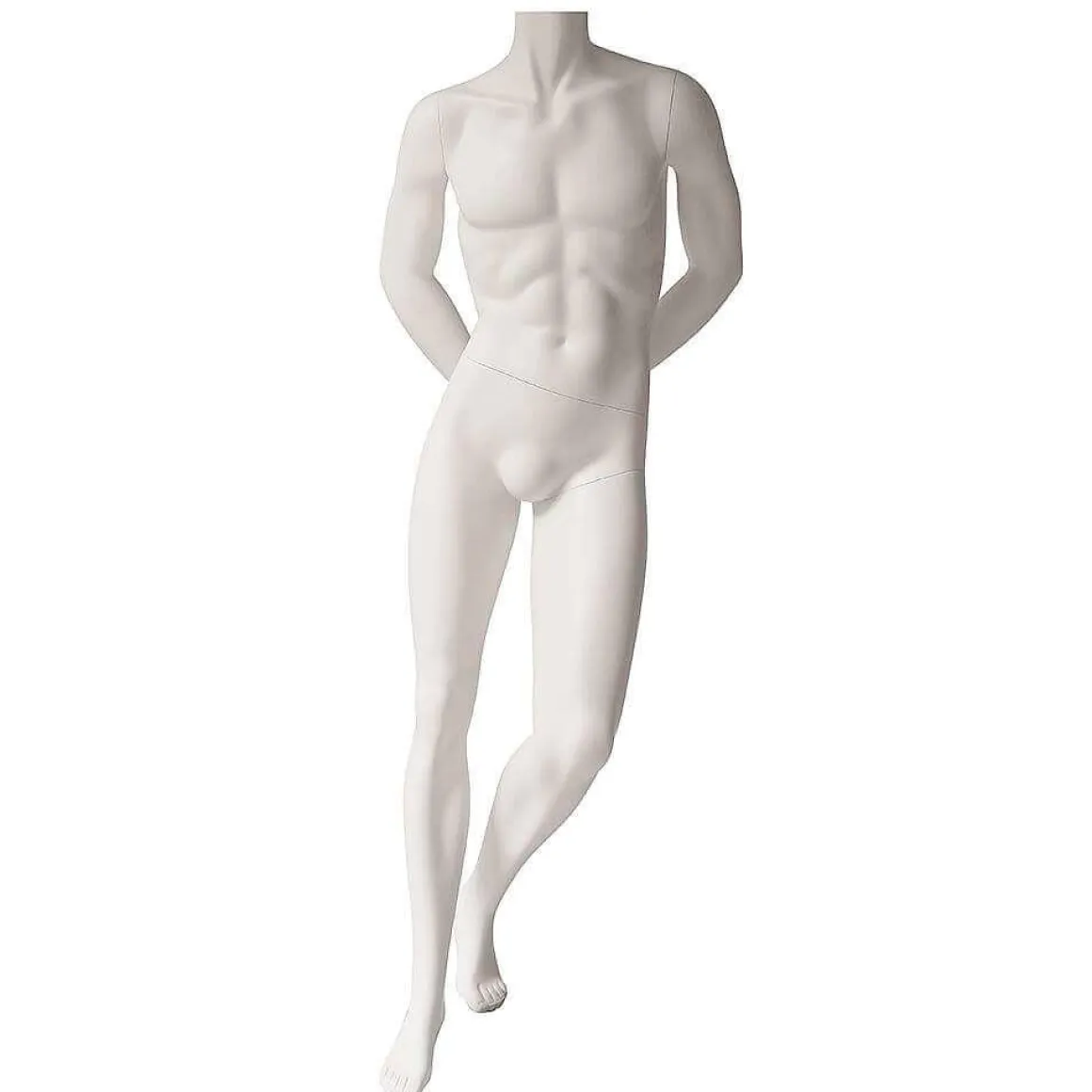 Maniquí Masculino Sin Cabeza Blanco, De Pie