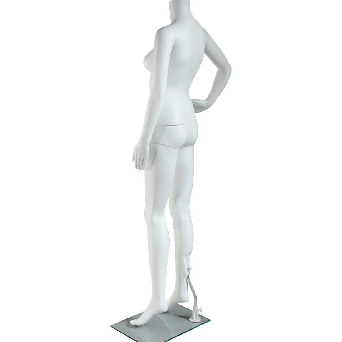 Maniquí Mujer Sin Cabeza De Pie Blanco