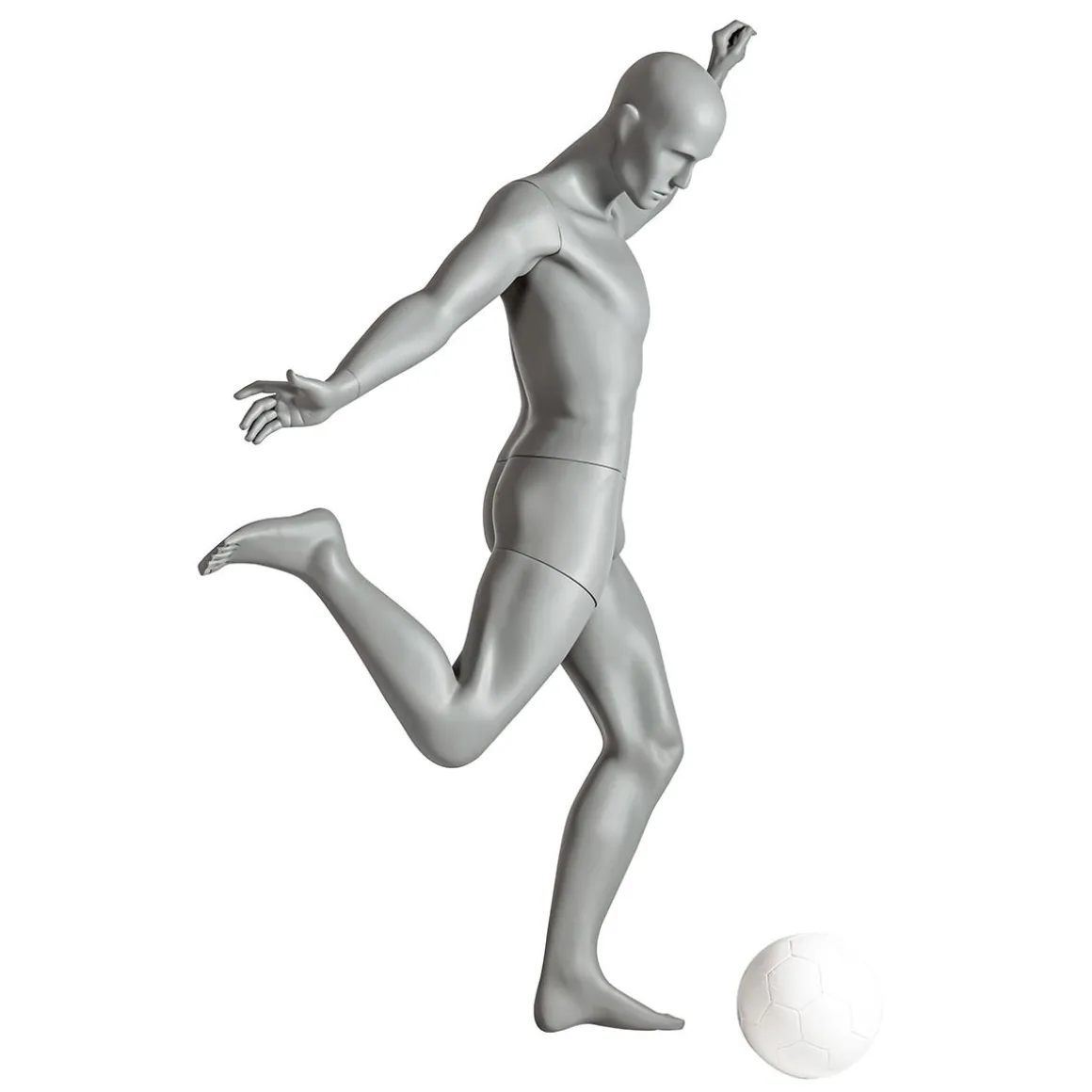 Maniquí Sport Hombre Futbolista - Pierna Derecha Levantada