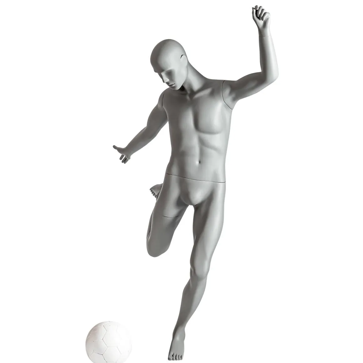 Maniquí Sport Hombre Futbolista - Pierna Derecha Levantada