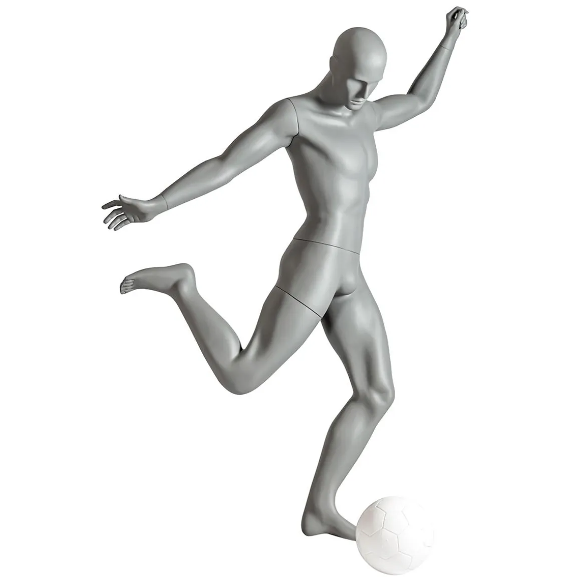 Maniquí Sport Hombre Futbolista - Pierna Derecha Levantada