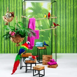 Marco Metálico Decorativo, Negro 200 Cm De Altura