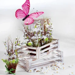 Mariposa Decorativa Rosada, 30 Cm