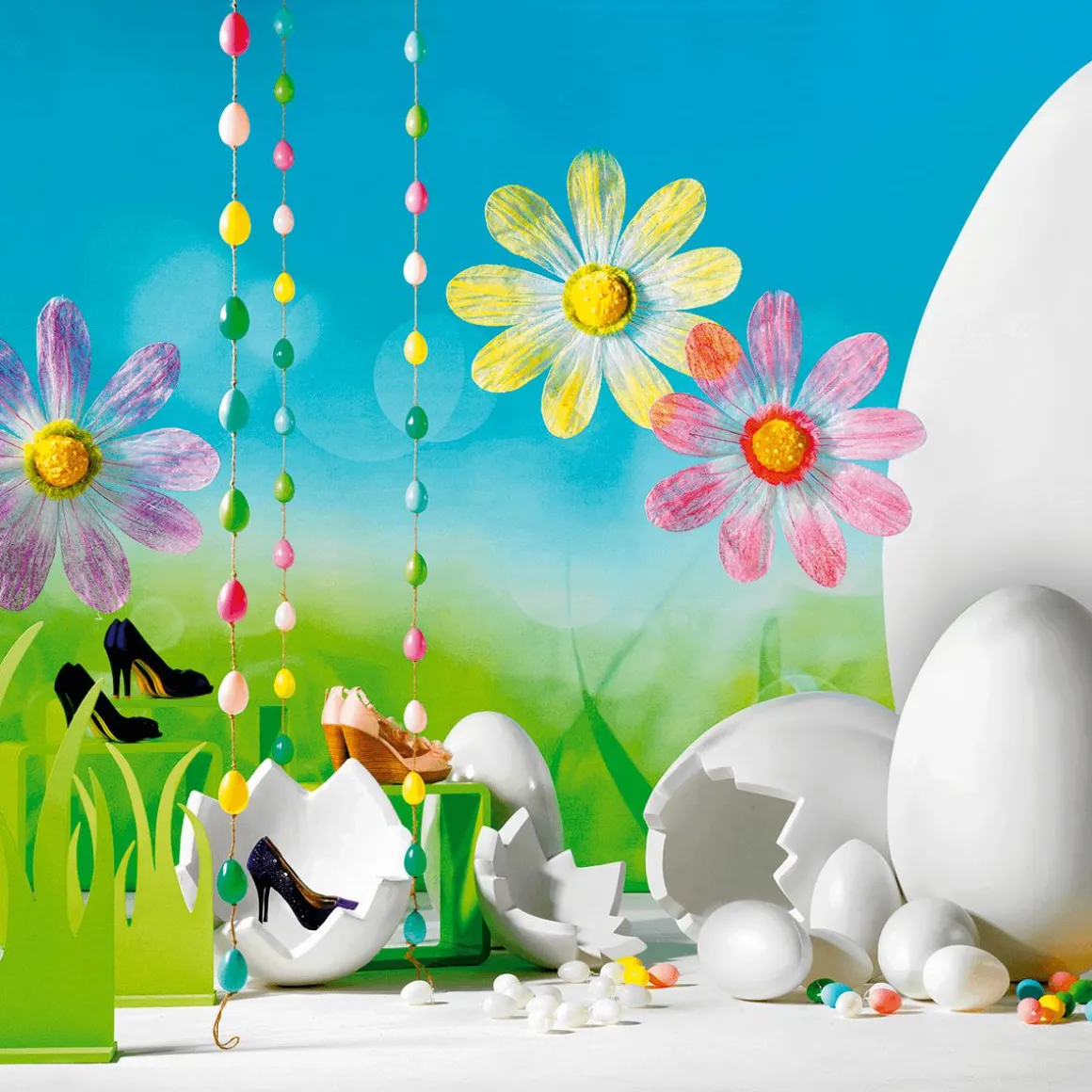 Medio Huevo Gigante Decorativo, Ø 44 Cm