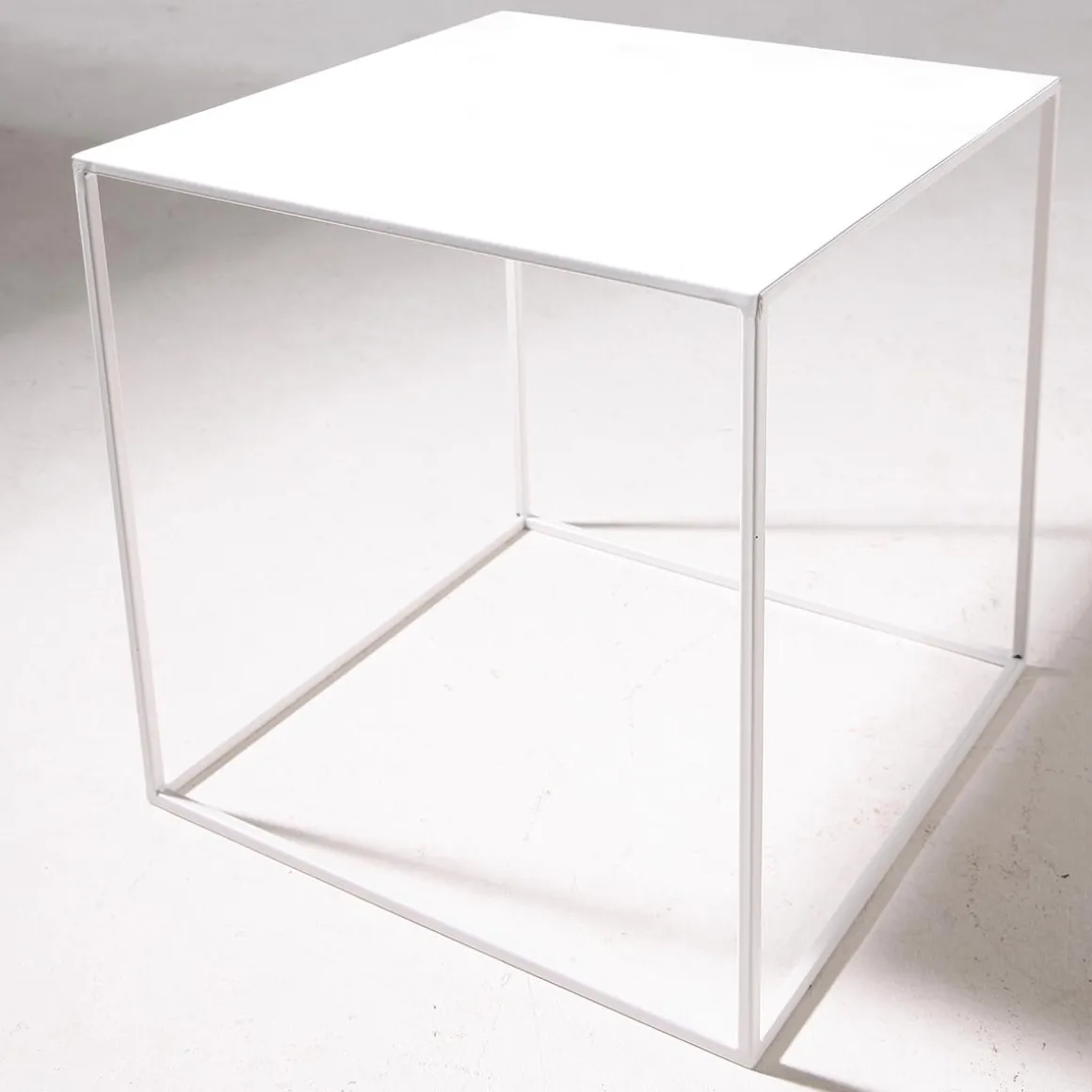 Mesa De Metal 45 X 45 Cm, Blanco