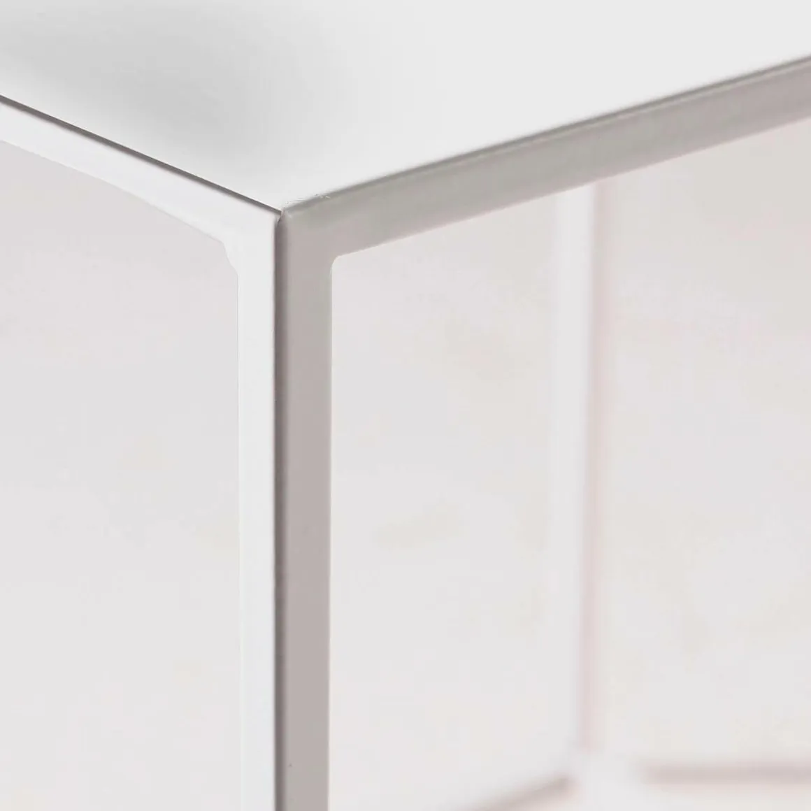 Mesa De Metal 45 X 45 Cm, Blanco