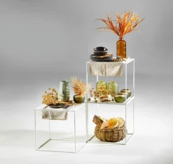 Mesa De Metal 45 X 45 Cm, Blanco