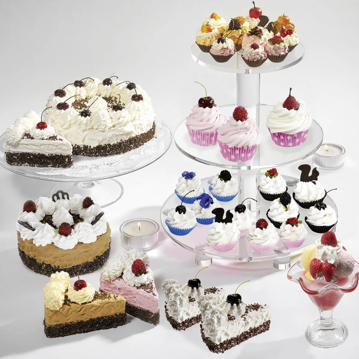 Mini Cupcakes Blancos Y Negros Food Dummies 4 Piezas