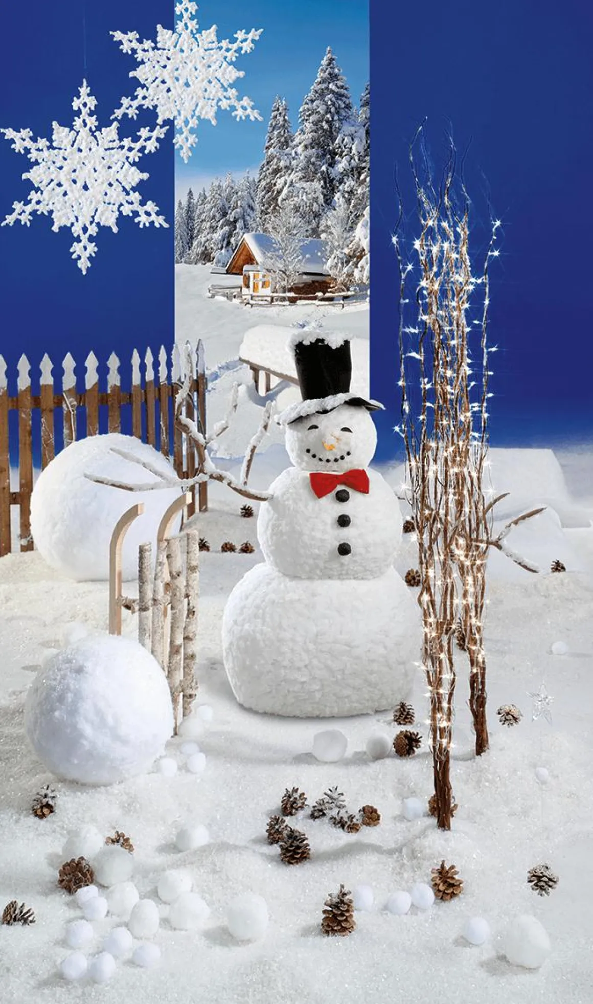 Muñeco De Nieve, Altura: 120 Cm