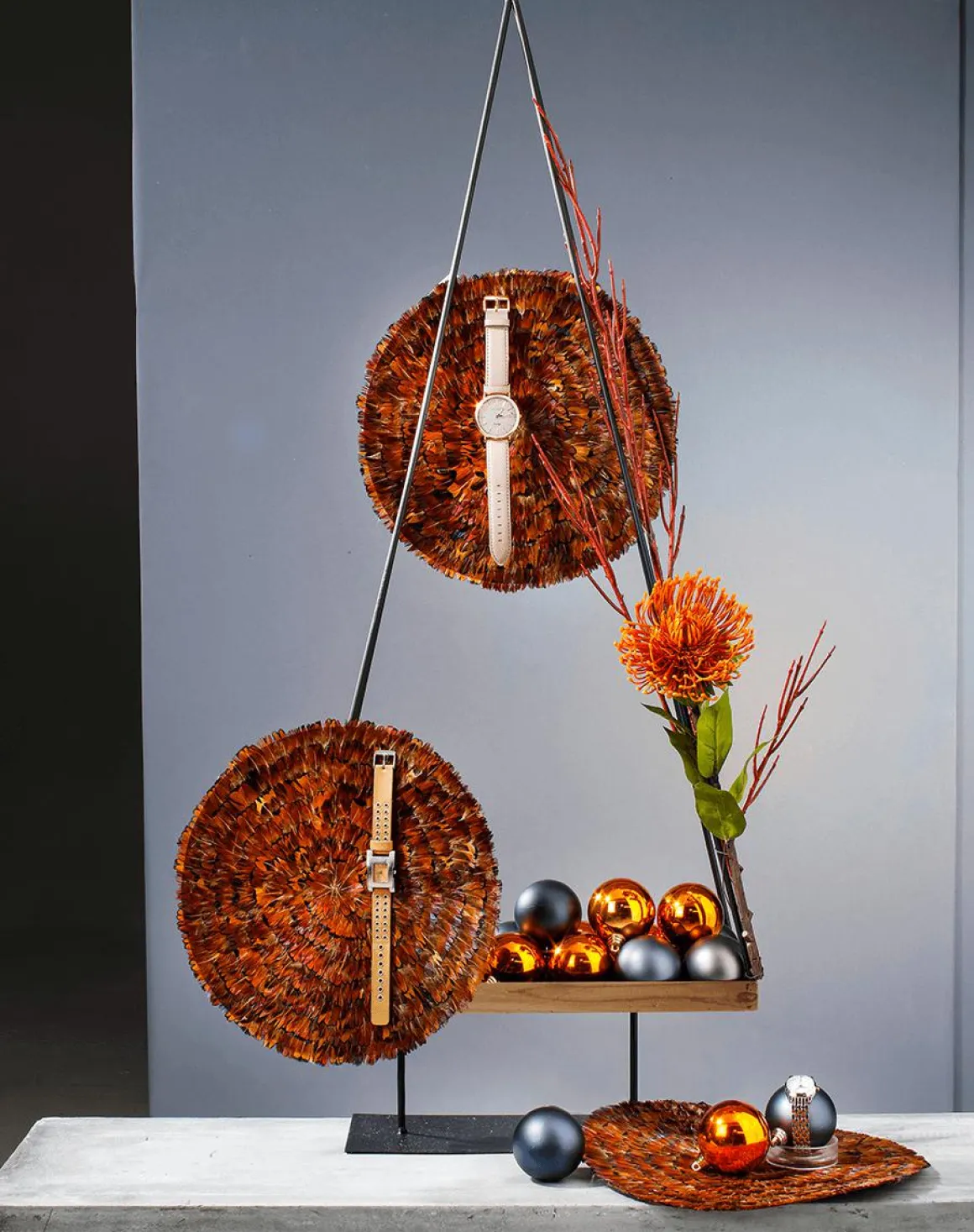 Obelisco Deco "Abeto" 15,5 X 35 X 78 Cm Naturaleza