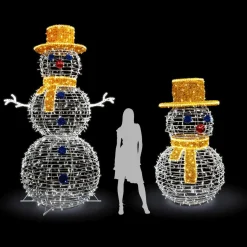 Objeto Luminoso XXL Muñeco De Nieve Para Exterior