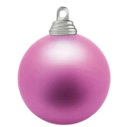 Orquídea, Bolas De Navidad Mate De Plástico Ignífugo, 6 Cm Ø - 24 Piezas