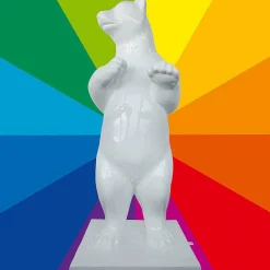 Oso Polar Decorativo Color A Elegir, Altura 200 Cm