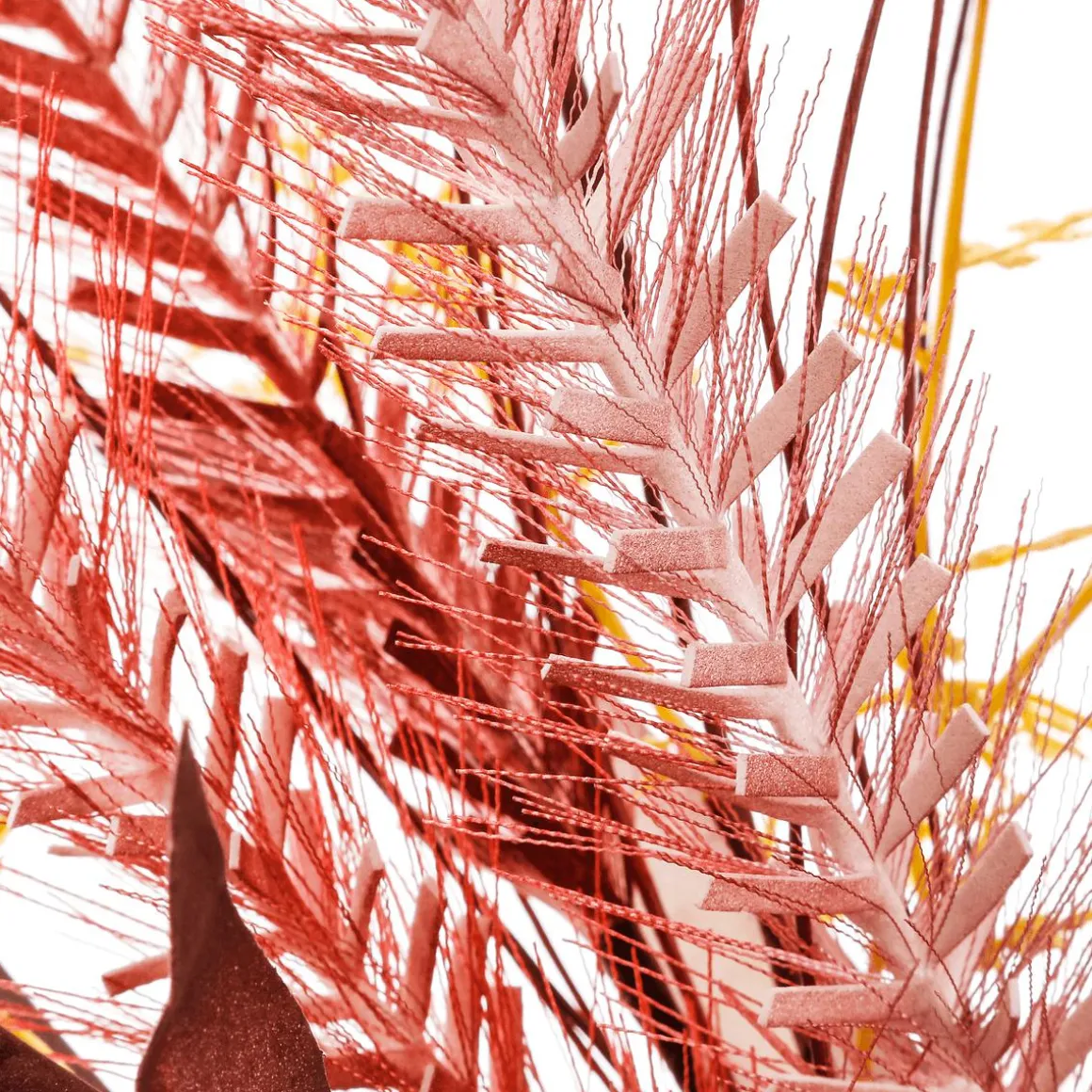Otoño XXL Corona Decorativa De Hierba De Los Arbustos Con Eucaliptos Rojos Ø 70 Cm