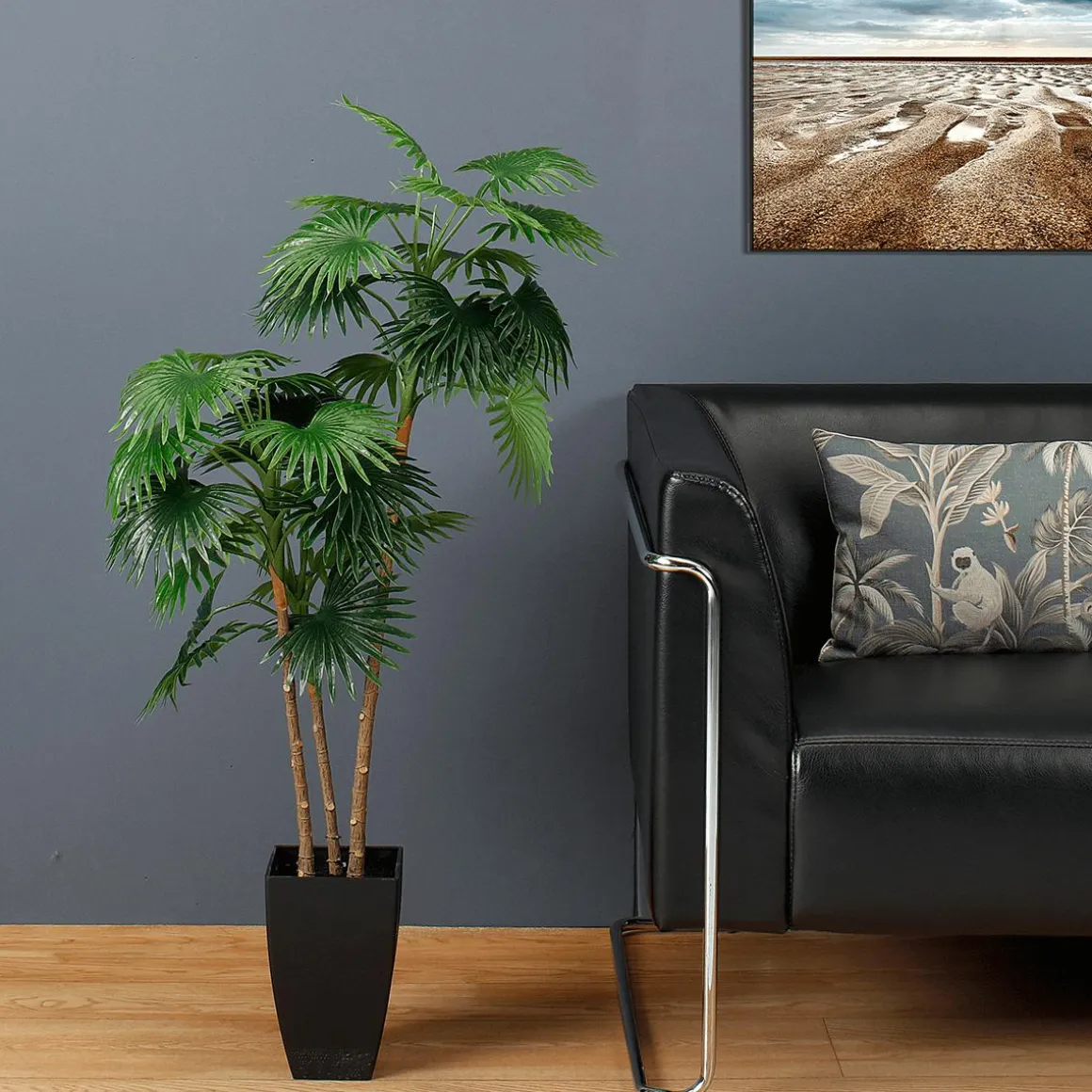 Palmera Artificial En Maceta Lista 105 Cm