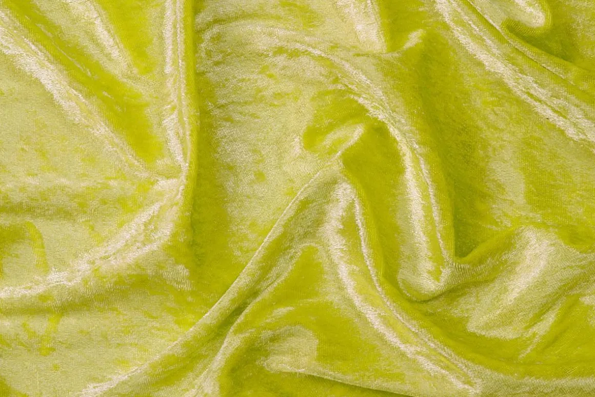 Pana Aterciopelada Anchura 150 Cm, Verde Lima
