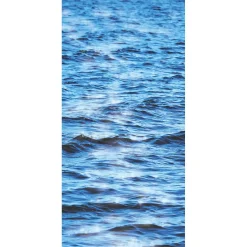 Pancarta De Tela Ignífuga "Agua" De Tela De Bandera 100 X 200 Cm