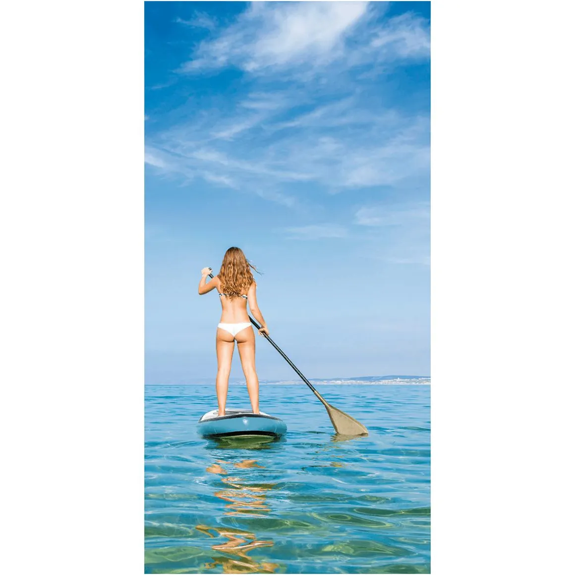 Pancarta De Tela Ignífuga "Stand-Up Paddle" De Tela De Bandera 100 X 200 Cm