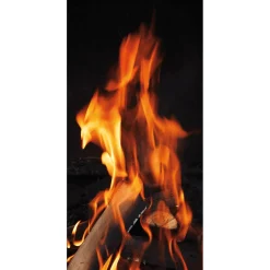 Pancarta De Tela Ignífuga "Fuego" De Tela De Bandera 100 X 200 Cm
