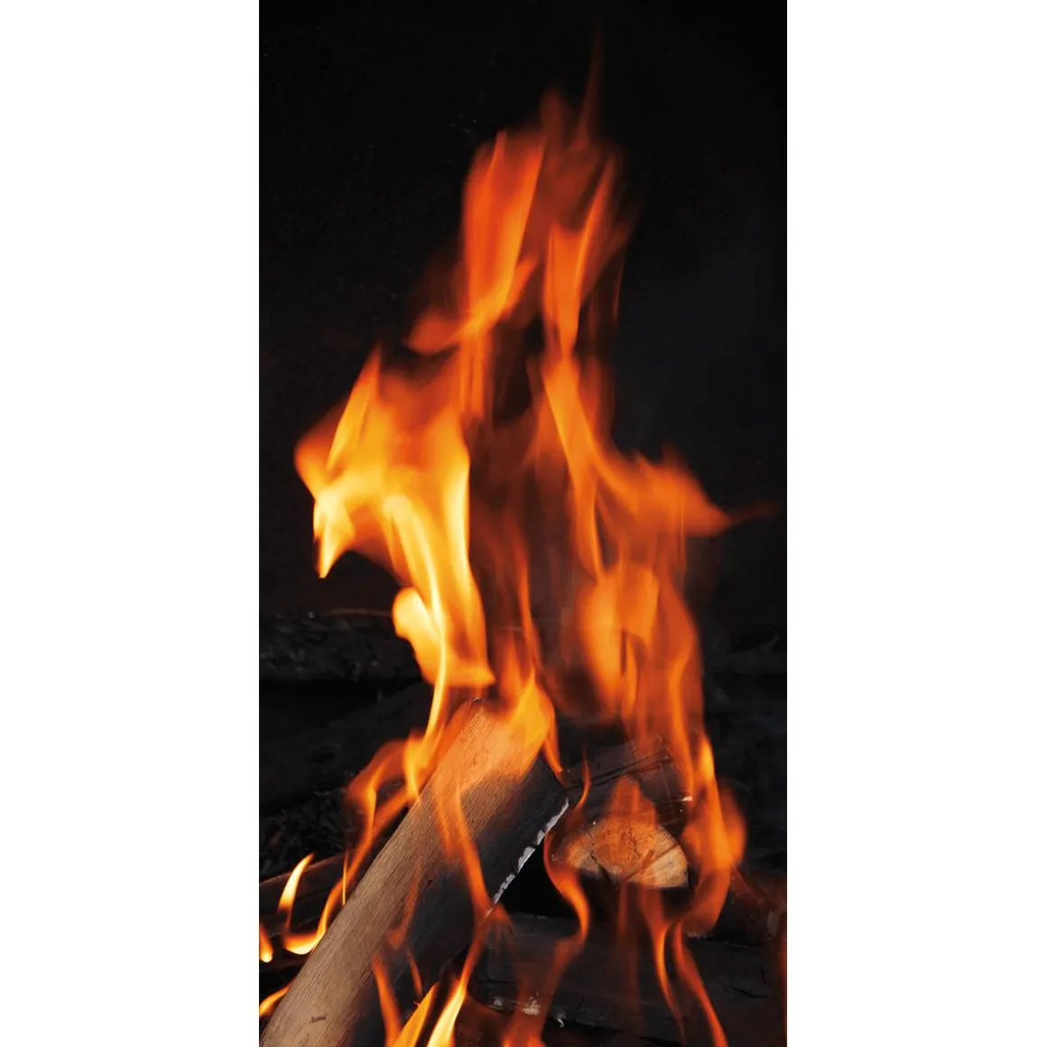 Pancarta De Tela Ignífuga "Fuego" De Tela De Bandera 100 X 200 Cm
