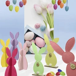 Pancarta De Tela Ignífuga "tulipanes Rosas Y Huevos De Pascua" De Tela De Bandera 100 X 200 Cm
