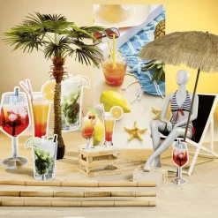 Pancarta De Tela Ignífuga Cóctel De Playa 100 X 200 Cm