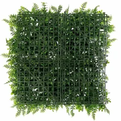 Panel De Helecho Y Arbusto Artificial, 50 X 50 Cm