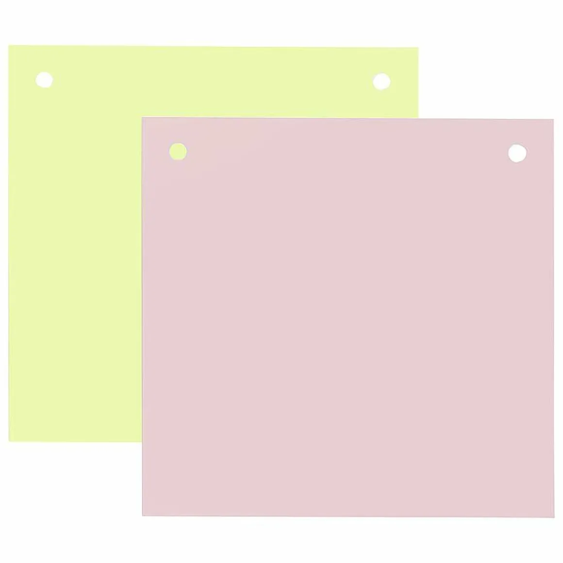 Panel Decorativo Cuadrado 60 X 60 Cm Rosa/amarillo Pastelero