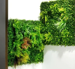 Panel Pared Artificial Césped Mixto, 1 X 1 M