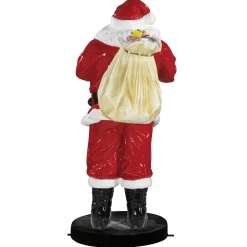 Papá Noel De Fibra De Vidrio 180 Cm