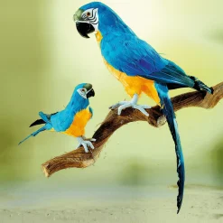 Papagayo Decorativo Azul-amarillo, Longitud 70 Cm
