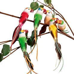 Papagayos Decorativos, 22 Cm, 6 Piezas