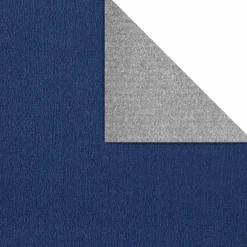 Papel De Regalo Bicolor 50 Cm, 250 M, Plata Azul