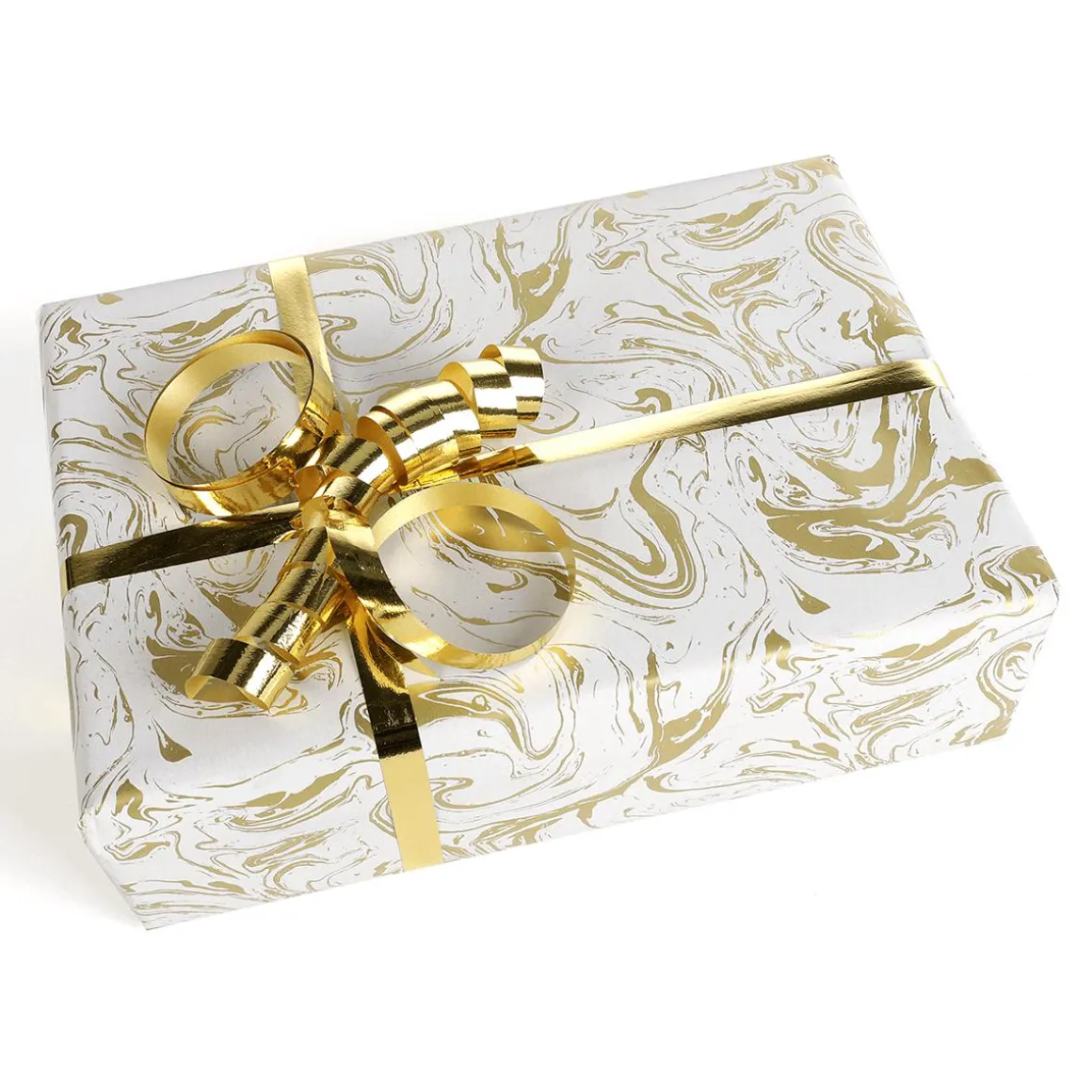 Papel De Regalo Mármol Dorado