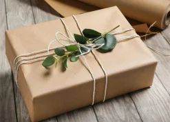 Papel De Regalo Reciclado Ecológico Papel Kraft De Celulosa Natural, 50 Cm, 50 M