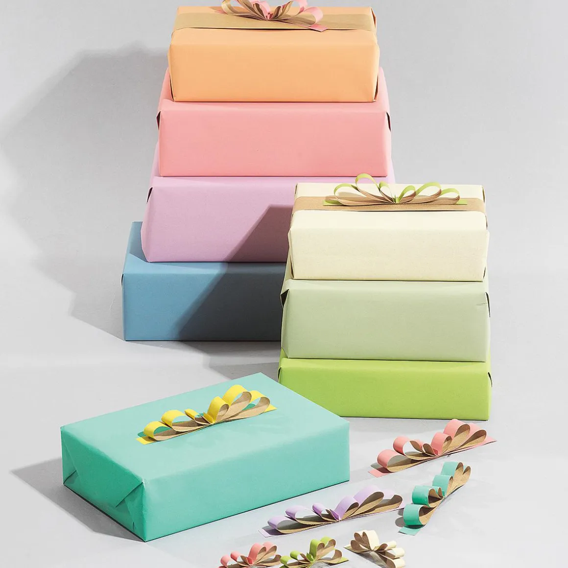 Papel Kraft Liso Reciclado En Color Naranja - Bobina De Papel De Regalo De 50 M