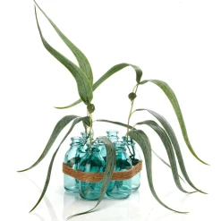 Paquete De 3 Eucaliptos Artificiales, Verde, 60 Cm De Altura