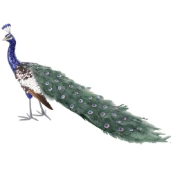 Pavo Real Decorativo, 80x20x40 Cm