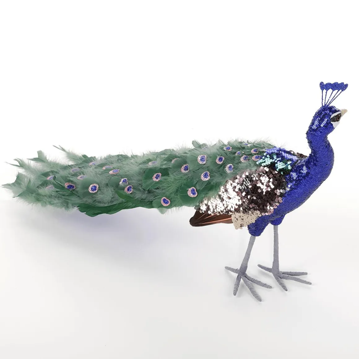 Pavo Real Decorativo, 80x20x40 Cm
