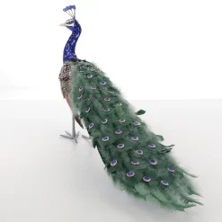 Pavo Real Decorativo, 80x20x40 Cm