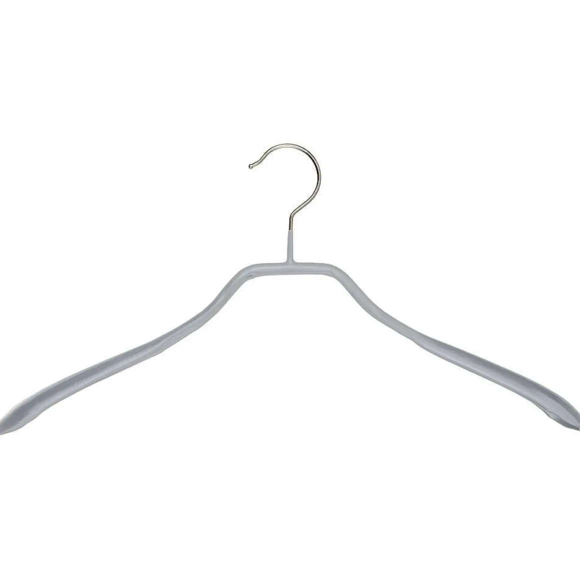 Percha Antideslizante, Extra Ancho 40 Cm, Plata