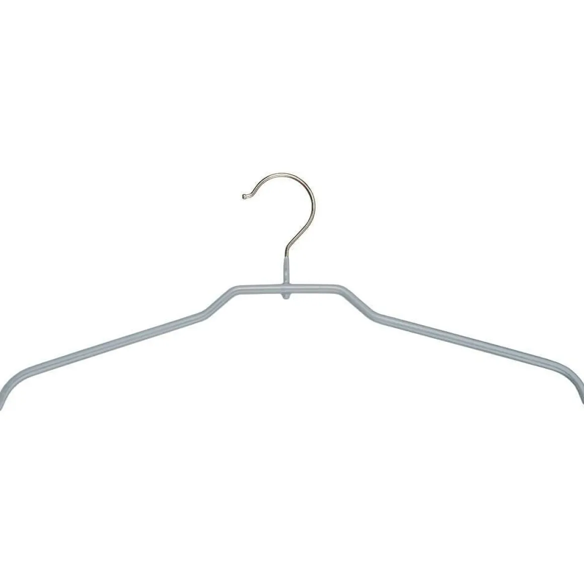 Percha Antideslizante Topform, 40 Cm, Plata A´ 10 Piezas