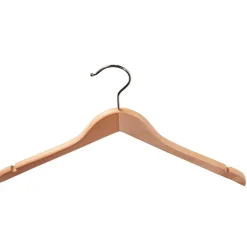 Percha De Madera Con Muescas, Angulada 45 Cm, 1 Caja A´50 Piezas