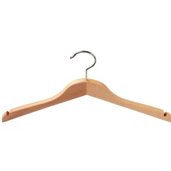 Percha De Madera Con Muescas, Recta 45 Cm, 1 Caja A´100 Piezas