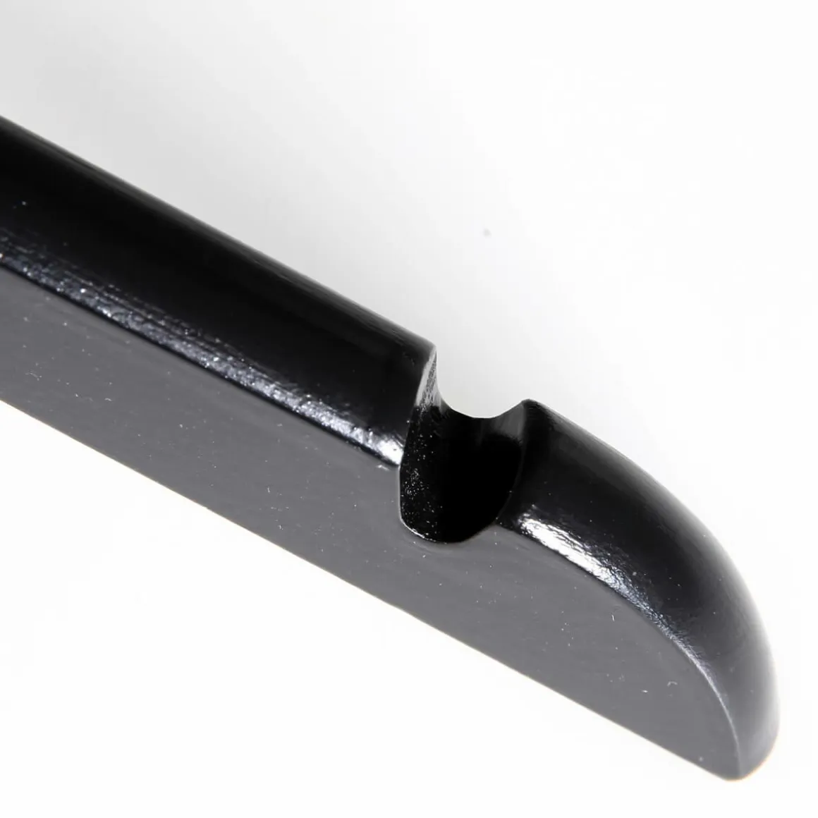 Percha De Madera Con Muescas, Negro/latón, 44 Cm